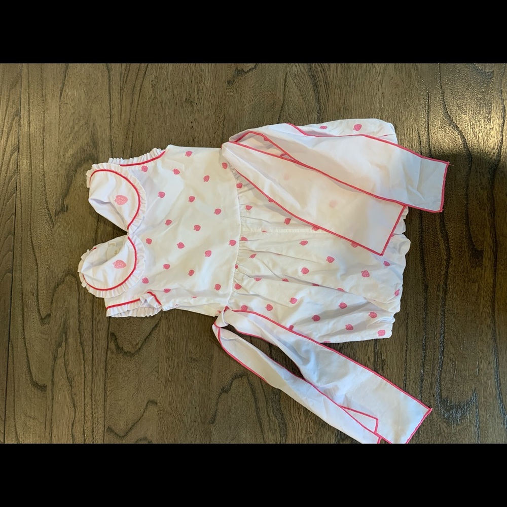 Strawberry romper buy sell and Pimienta. Size 18 months.  in excellent condition